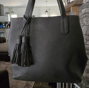 Gray, charming charlie bag